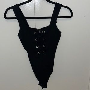 Express lace up bodysuit